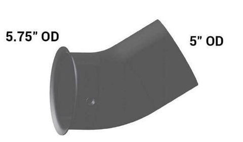 FL-16460-009-5in. Elbow 35.5 Degree OD/Flare Pyro, (product_type), (product_vendor) - Nick's Truck Parts