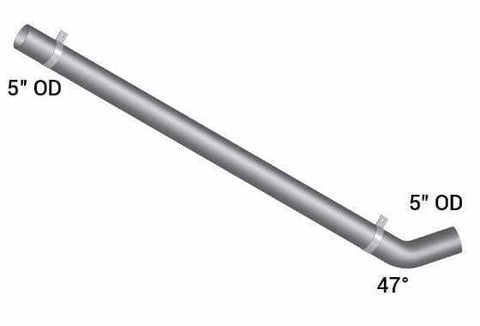 IH-4830C4-47 Degree Elbow, 5in. OD/OD Pipe, (product_type), (product_vendor) - Nick's Truck Parts