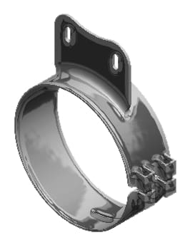 Lincoln Chrome-50-05063-6in. Wide Chrome Western Star Clamp (2.5in. hole spacing), (product_type), (product_vendor) - Nick's Truck Parts