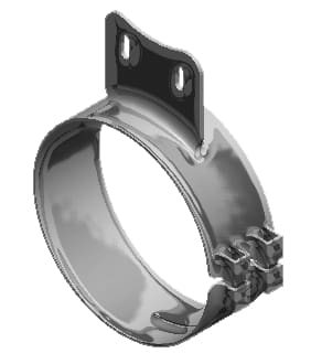 Lincoln Chrome-50-06063-6in. Wide Chrome Western Star Clamp (3.38in. hole spacing), (product_type), (product_vendor) - Nick's Truck Parts
