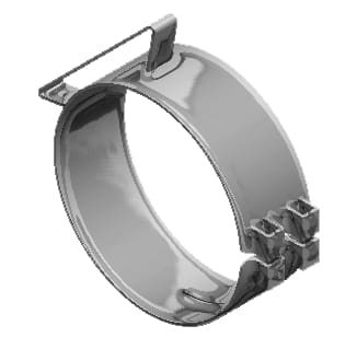 Lincoln Chrome-50-07053-5in. Wide Chrome Universal Clamp, (product_type), (product_vendor) - Nick's Truck Parts