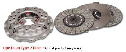 MU14-665-20N - 14 in. LIPE Push Type Clutch - Two (2) Disc - Nick's Truck Parts