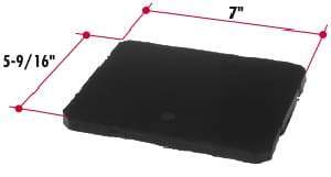 325-129 - Neway Bottom Rubber Pad - Model AR120 - Nick's Truck Parts