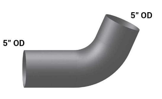 PB-01726C-Elbow,5in. 67 Deg OD/OD Chrome, (product_type), (product_vendor) - Nick's Truck Parts