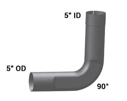 PB-13394-Elbow,5in. 90 Deg ID/OD ALZ, (product_type), (product_vendor) - Nick's Truck Parts