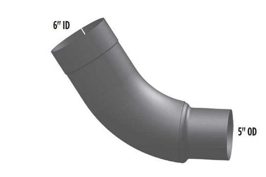 PB6-13056CID-Elbow,6 in.56 Deg OD/R5in.OD Chrome, (product_type), (product_vendor) - Nick's Truck Parts