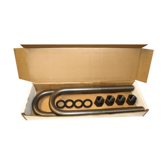SKR-7/8X3X13- U-Bolt Kit 7/8in-14 D x 3in W x 13in L Round - Nick's Truck Parts