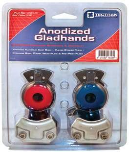 Tectran-1019ES-AR-Standard Anodized Gladhands, (product_type), (product_vendor) - Nicks Truck Parts