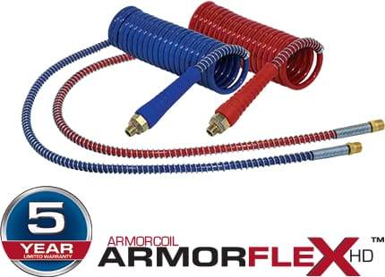 Tectran-16A1540RH-Armorcoil-ArmoRed Nylon Aircoil, (product_type), (product_vendor) - Nicks Truck Parts
