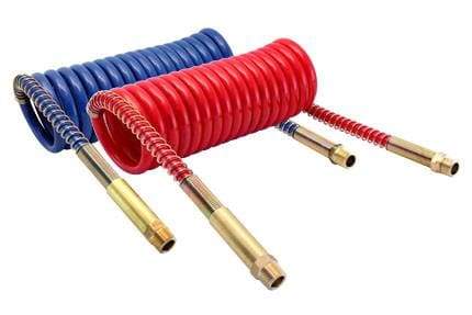 Tectran-16B12RH-Armorbrass-ArmoRed Nylon Aircoil with Brass Handles, (product_type), (product_vendor) - Nicks Truck Parts
