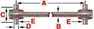 TMR555 - Bearing Style Torque Rod (Bushed), (product_type), (product_vendor) - Nick's Truck Parts