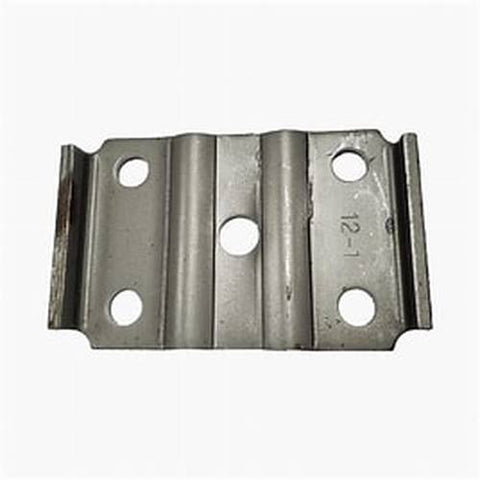 Automann U bolt plate M99122 with mounting holes, metal construction, used for securing pipes or rods in industrial applications