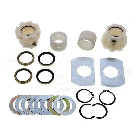 Dayton camshaft hardware kit for brakes, featuring various components laid out on a white background.