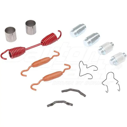 Automann BHE-2769HD brake hardware kit with various clips and springs for automotive brake system installation.
