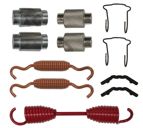 Automann BHE-6999SHD brake hardware kit with metal clips and springs, suitable for vehicle brake system repair.