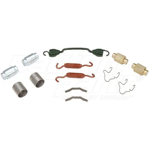 Automann BHE-3858 brake hardware kit with brake components, shown in a detailed image on a white background.