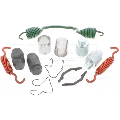 Automann BHE-9644 brake hardware kit with various clips and springs for vehicle brake system installation.