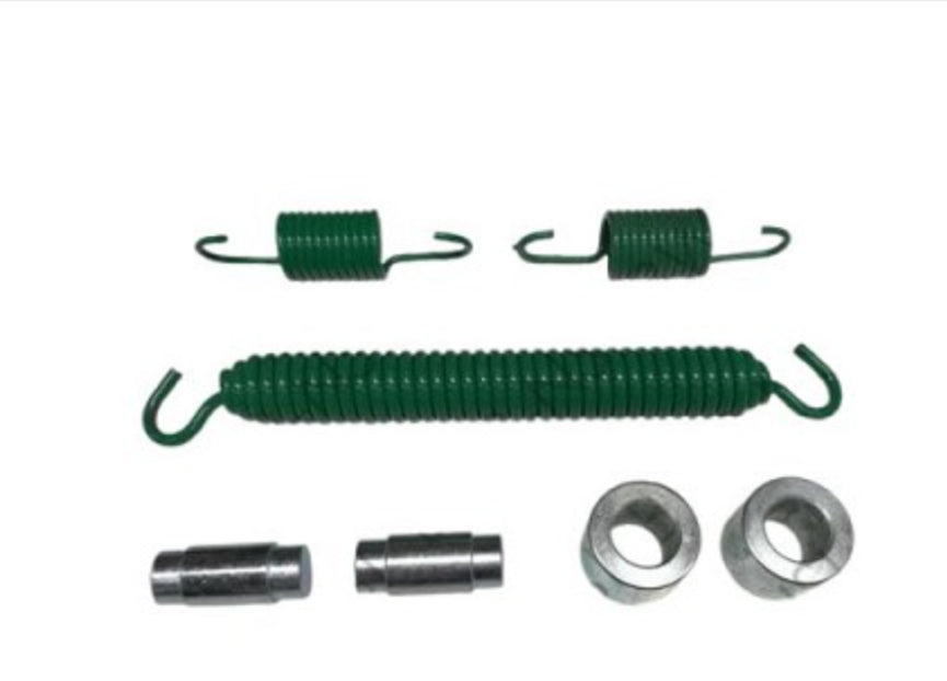 Automann BHE-2821 brake hardware kit with metal clips and springs for vehicle brake system installation.