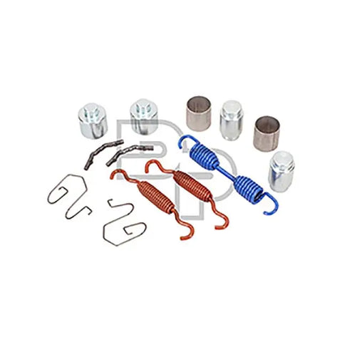 Dayton BHE-10756 brake hardware kit with metal clips and springs for vehicle brake system repair.