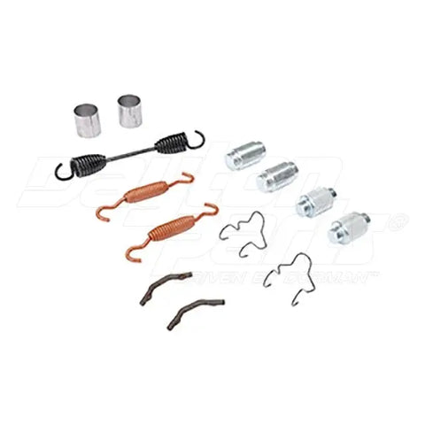 Automann BHE-9064 brake hardware kit with brake shoes and components for vehicle braking system, shown in the image.