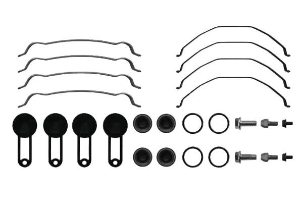 Automann brake pad hardware kit with air disc pad components, including clips and mounting hardware for vehicle braking systems.