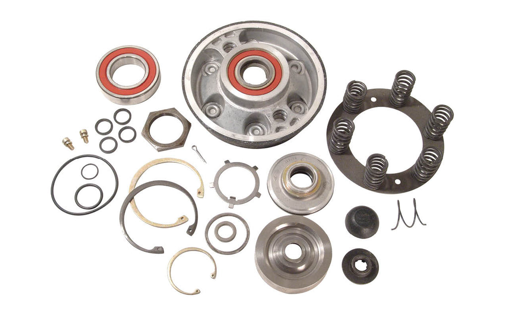 Rebuild kit for FD-3 with 2-inch pilot by Kitmasters, featuring various replacement parts on a white background.