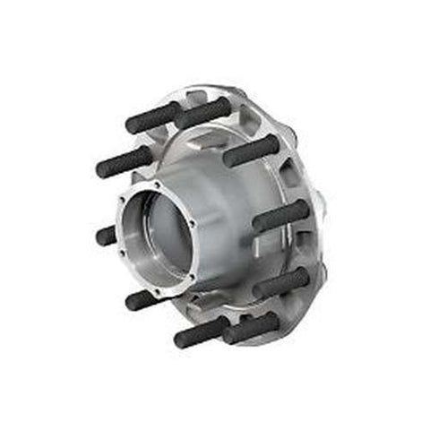 Automann aluminum outboard mount trailer hub assembly with wheel hub for boat trailer, shown in the image.