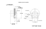 1077-09116-02X-Borg-Warner Style Remanufactured Fan Hub (Rear Air) (Core Deposit    $100 Included in Price)
