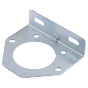 Automann 11-771P socket 7-way bracket plated for electrical connections, shown mounted on a panel with metal construction.