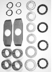 Automann BHE-7241 camshaft hardware kit for brake systems, showing various metal components and fasteners on a white background.