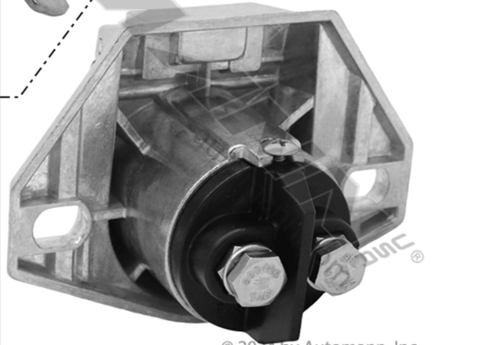 12-801EP - Socket Dual Pole Horizontal - Nick's Truck Parts