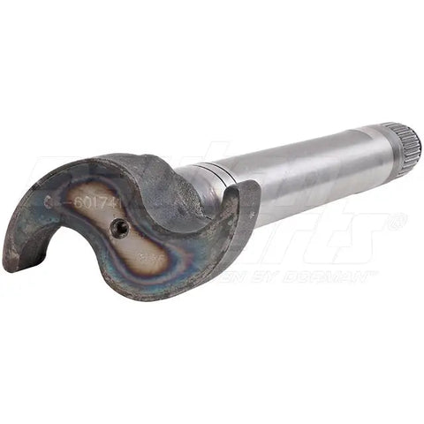Automann E-9726 Air Brake S Camshaft, brake component with metal construction and detailed grooves, for heavy-duty vehicle braking systems.