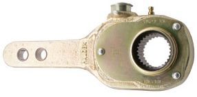 Automann E-2459 manual slack adjuster for truck brakes, showing detailed metal components and adjustment mechanism.