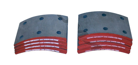 Automann 140.1284WC.30 brake lining showing textured friction surface for vehicle brake system replacement.
