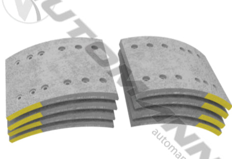 140.4715.121- Brake Lining 12K RP628C RSD - Nick's Truck Parts