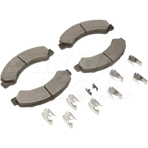 Automann hydraulic brake pads 141.7697-D825 with metal backing and friction material for vehicle braking systems