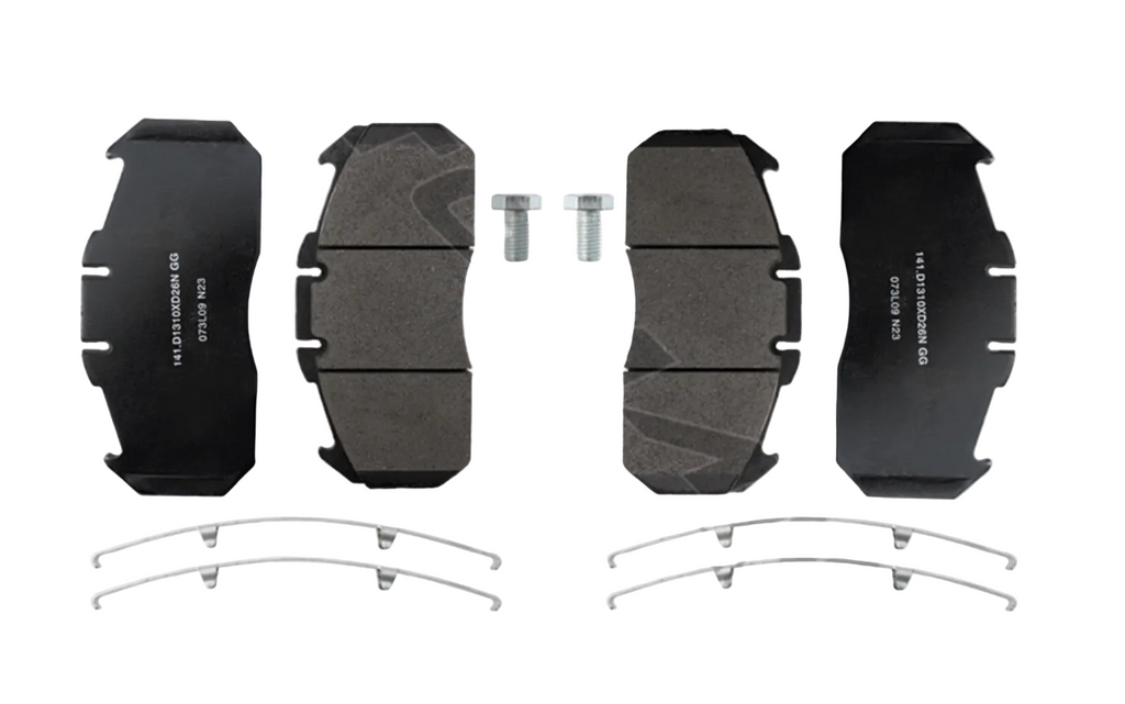 Automann Air Disc Brake Pad Set 26K with multiple brake pads for heavy-duty vehicle braking systems.