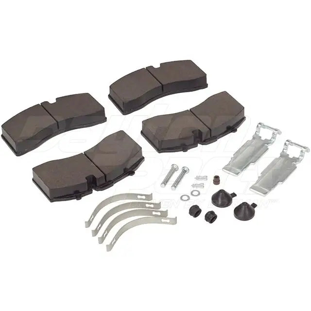Automann 141.D1369HP air disc brake pads showing metallic backing plate and friction material surface for high performance braking.
