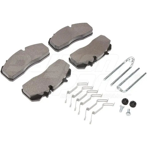 Automann severe duty air disc brake pads with FMSI 8556-D1438, shown in a close-up image.