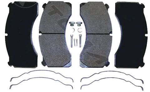 Automann severe duty air disc brake pads with FMSI 8733 D1525, shown in black with metal backing plates for heavy-duty braking.