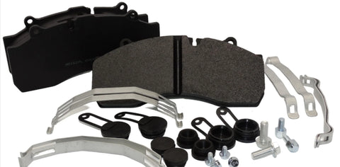 Automann 141.D1527FS air disc brake pads, standard type, with metal backing and friction material for vehicle braking systems.