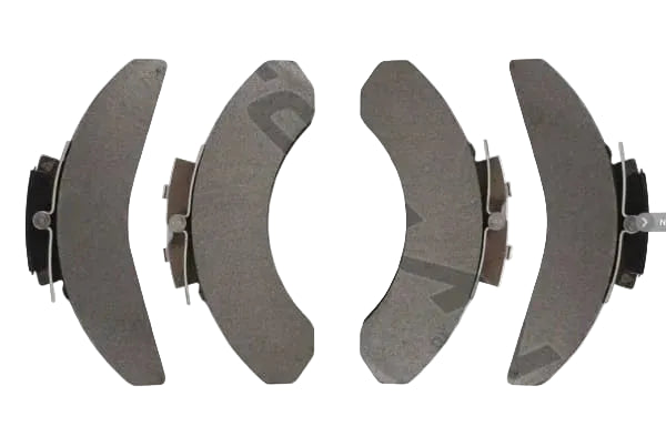 Automann 141.D268FS air disc brake pads, standard size, showing the metal backing and friction surface for automotive braking systems.