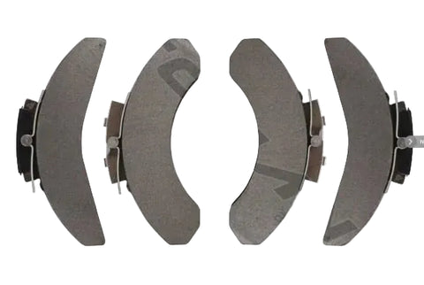 Automann 141.D268FS air disc brake pads, standard size, showing the metal backing and friction surface for automotive braking systems.