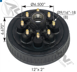 150.821913 - Hub/Drum 5,200-7,000lb 12 x 2in