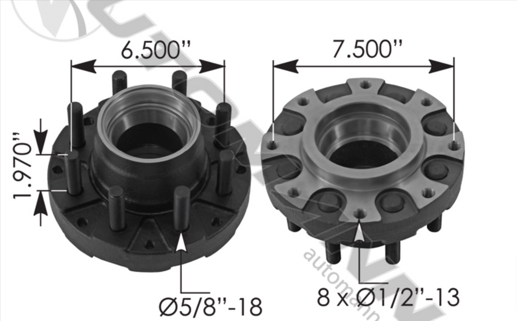 150.843003 - Oil Hub 9-10K General Duty