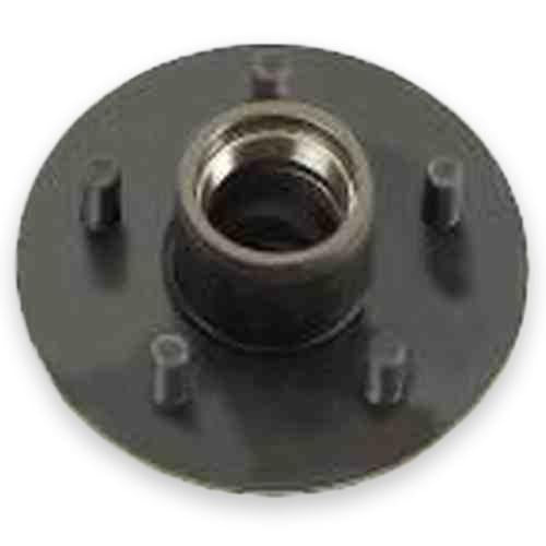 Automann 150.BT5450 utility idler hub with 2500 lb capacity, metal construction, and mounting features for industrial use