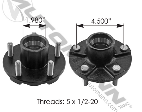 150.BT5450- Idler Hub 2500 lb