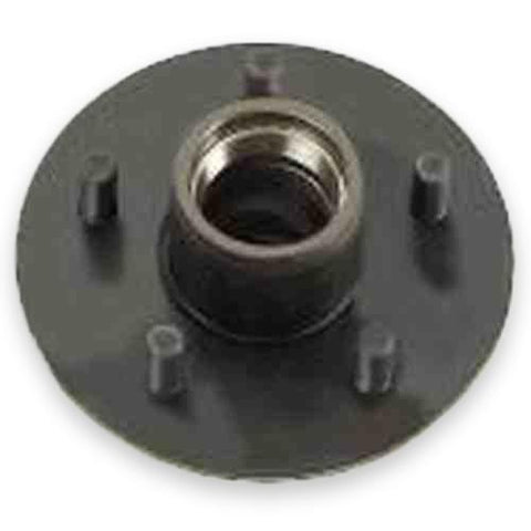 Automann 150.BT5450 utility idler hub with 2500 lb capacity, metal construction, and mounting features for industrial use