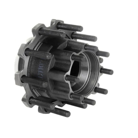Automann trailer hub assembly 150.D1102.S1 with wheel mounting flange and bearing components on a white background.