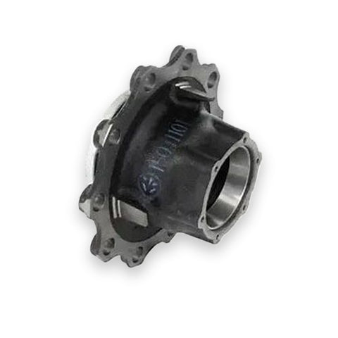 Automann 150.T1101 outboard mount trailer wheel hub with bolt holes, designed for secure trailer wheel mounting.
